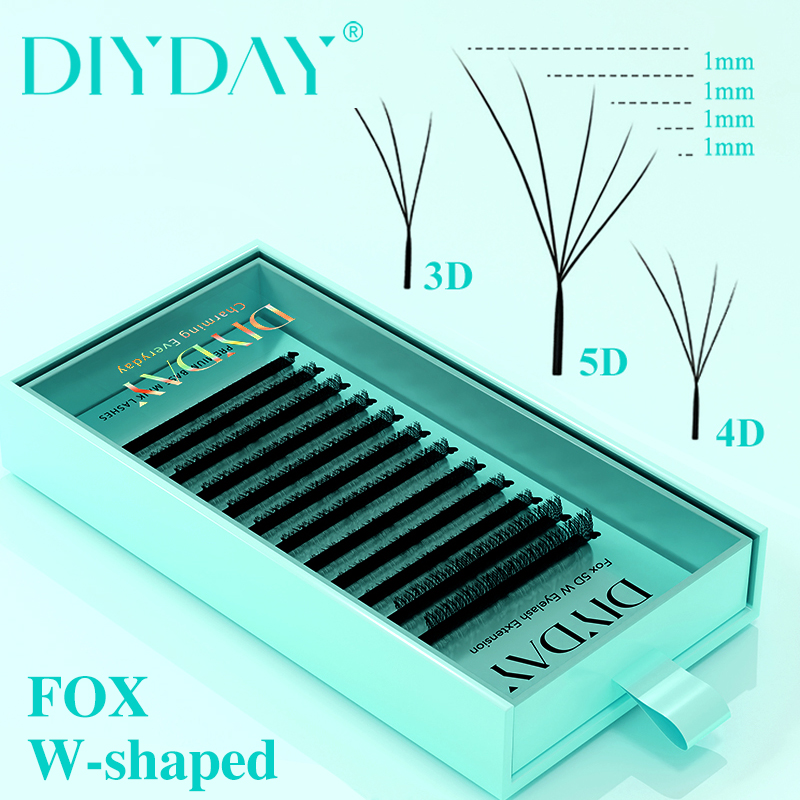 Eyelash Extension Volume Cat Eye - رموش صناعية ثلاثية ورباعية وخماسية الأبعاد