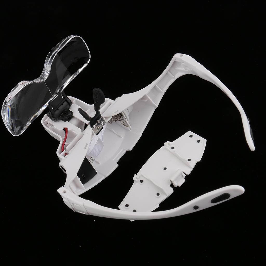 Eyelash Extension With Glasses - نظارات مكبرة مع إضاءة LED قابلة