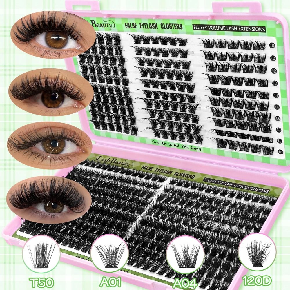 Eyelash Extension Natural Look - رموش صناعية بمظهر طبيعي، تصميم مجمع