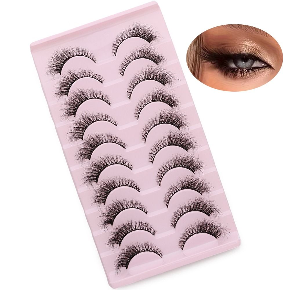 Eyelash Extension Volume Cat Eye - رموش صناعية ثلاثية الأبعاد للنساء، رموش