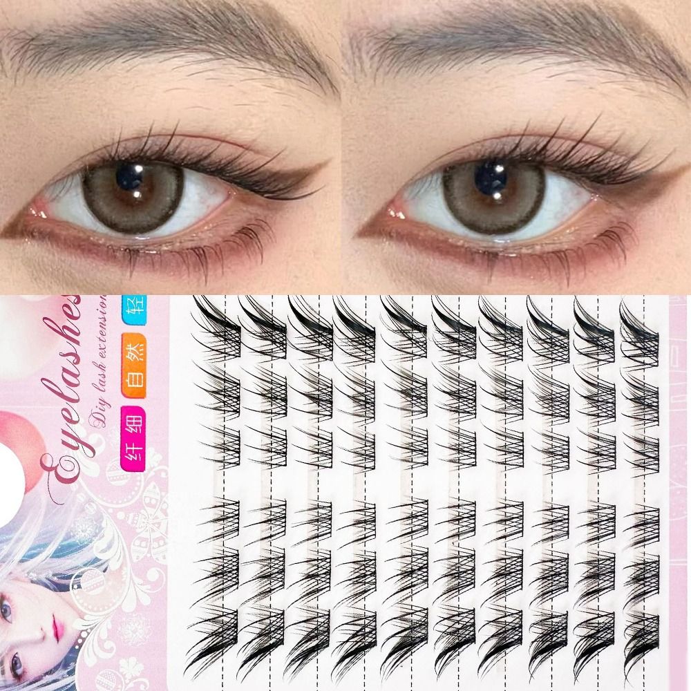 ثلاثية الأبعاد عين القط مجموعا - مراجعة Eyelash Extension Cat Eye Wispy وسعره