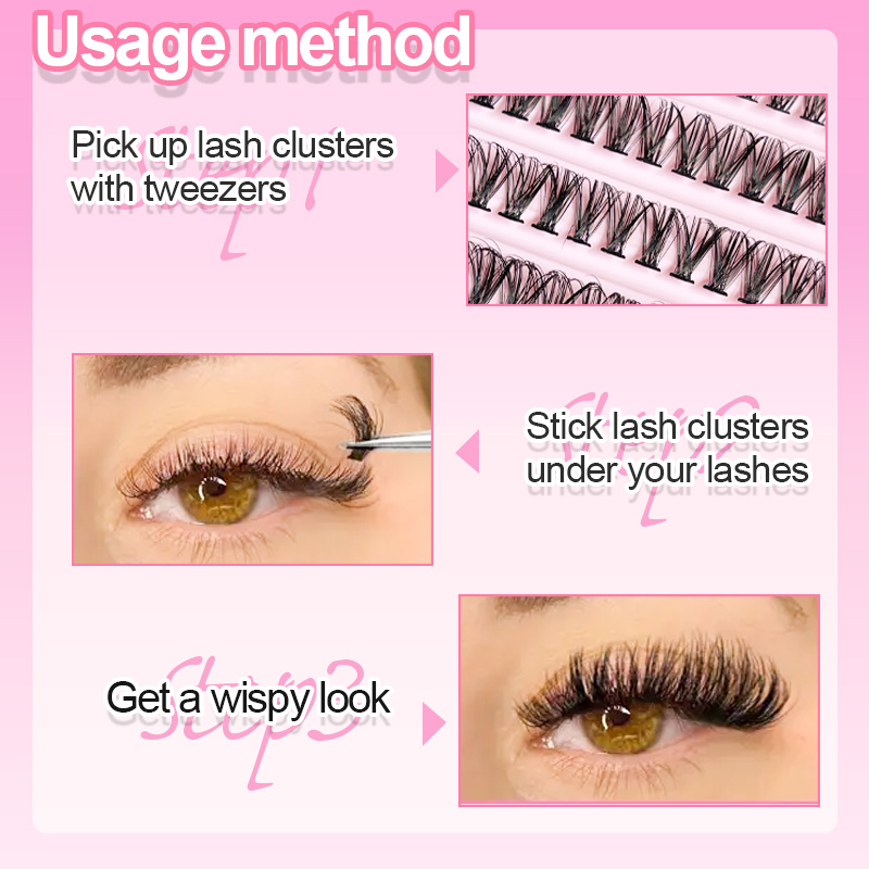 الفردية جلدة رمش tuft 8-16 ملل - مراجعة Eyelash Extension Natural Look وسعره