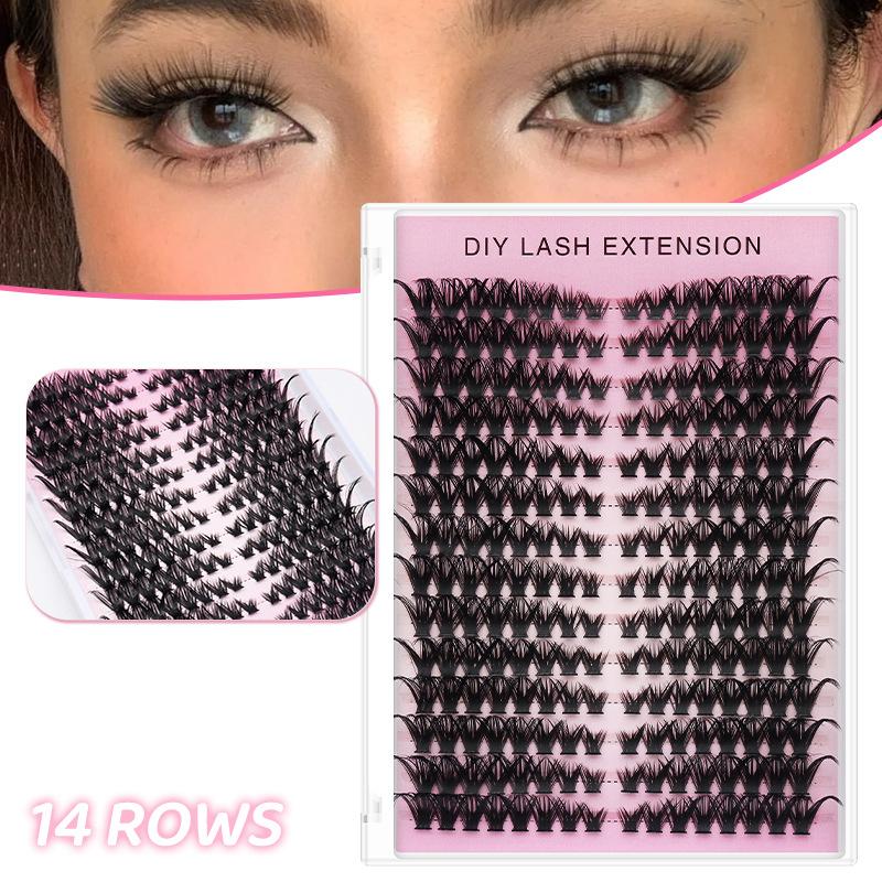 20 قطعة من الرموش الصناعية الف - مراجعة Eyelash Extension Natural Look وسعره