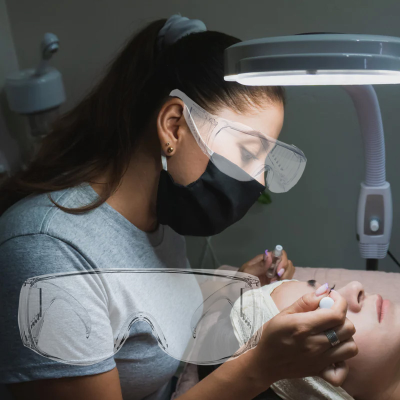 نظارات حماية من الأشعة فوق الب - مراجعة Eyelash Extension With Glasses وسعره