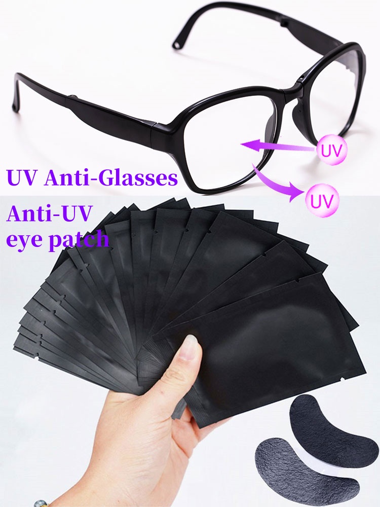 50 زوجًا من الرقع السوداء الوا - مراجعة Eyelash Extension With Glasses وسعره
