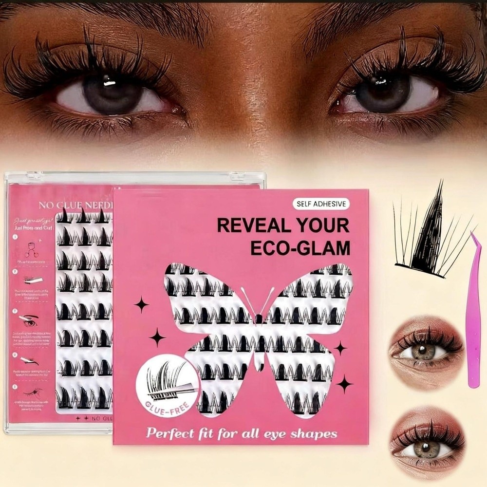 طقم تمديد الرموش بمظهر طبيعي ل - مراجعة Eyelash Extension Natural Look وسعره