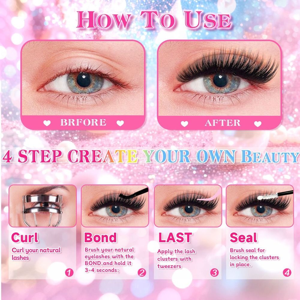 رموش صناعية بمظهر طبيعي، نمط خ - مراجعة Eyelash Extension Natural Look وسعره