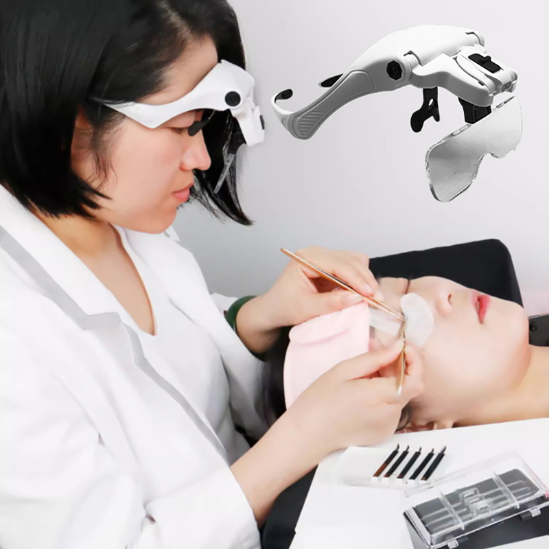 5 عدسة قابل للتعديل المكبر رمش - مراجعة Eyelash Extension With Glasses وسعره