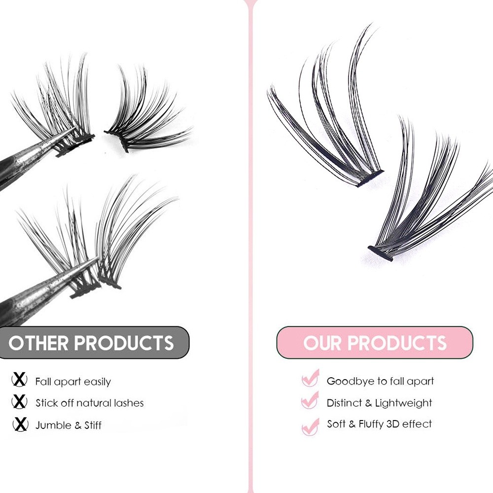 رموش صناعية بطول 8-16 مم، طقم  - مراجعة Eyelash Extension Natural Look وسعره
